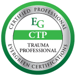 Certified Trauma Professional Badge August 2022 - Write A New Story