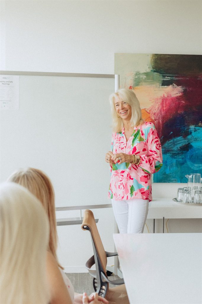 Olivia Smith, personal improvement coach with client - Nashville, TN