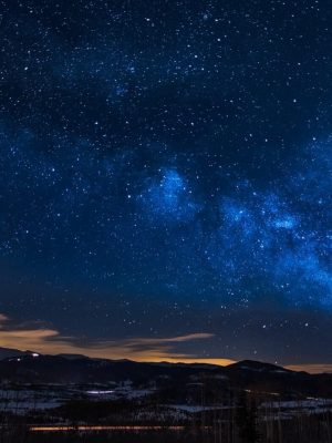 night sky mountains - Write A New Story